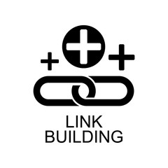 Fototapeta premium building links icon. Element of seo and development icon with name for mobile concept and web apps. Detailed building links icon can be used for web and mobile