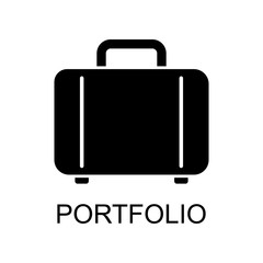 portfolio icon. Element of seo and development icon with name for mobile concept and web apps. Detailed portfolio icon can be used for web and mobile