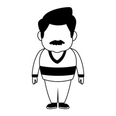 Cute father cartoon vector illustration graphic design