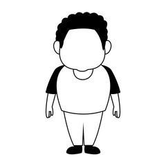 Afro father cartoon vector illustration graphic design