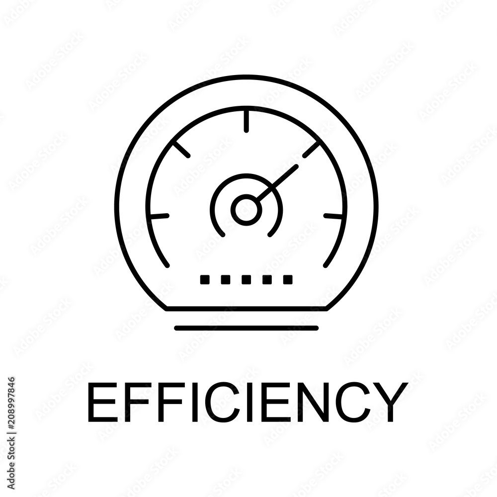 Poster efficiency line icon. element of seo and web optimization icon with name for mobile concept and web 