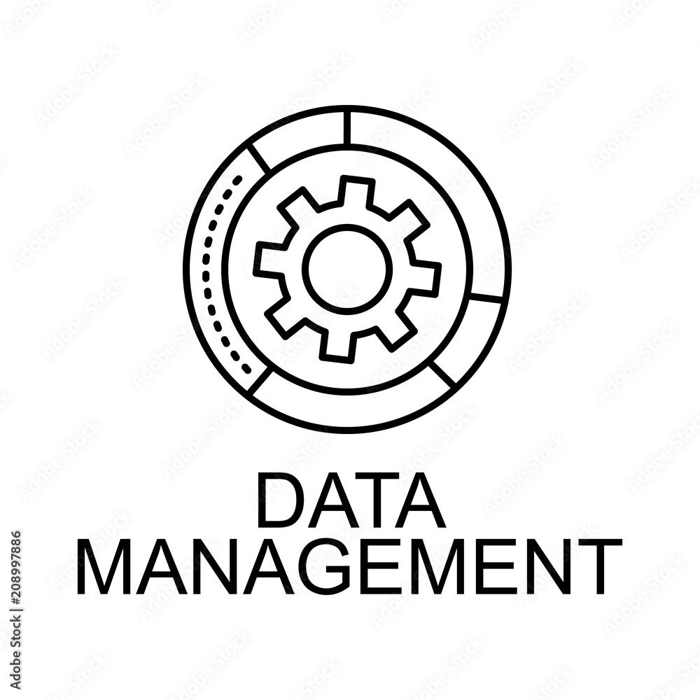 Poster date management line icon. Element of seo and web optimization icon with name for mobile concept and web apps. Thin line date management line icon can be used for web and mobile