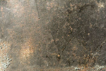 texture of old metal, the metal surface is covered with a lot of scratches and moss, abstract background