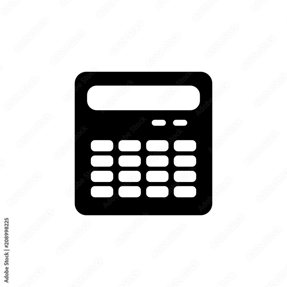 Poster calculator icon. element of education icon for mobile concept and web apps. detailed calculator icon
