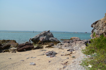 Obraz premium sea coast rock