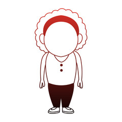 Afro mom cartoon vector illustration graphic design