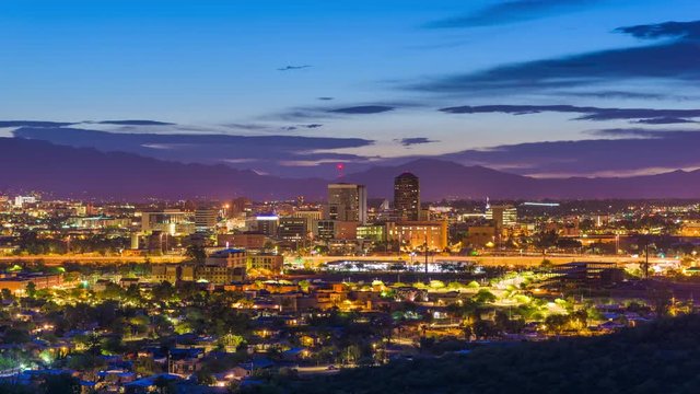 Tucson, Arizona, USA downtown skyline