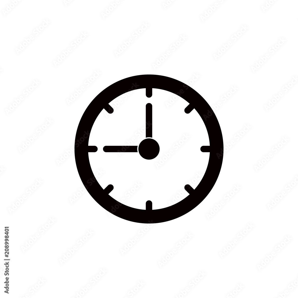 Aufkleber clock icon. element of education icon for mobile concept and web apps. detailed clock icon can be us