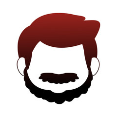 Cut grandfather faceless cartoon vector illustration graphic design