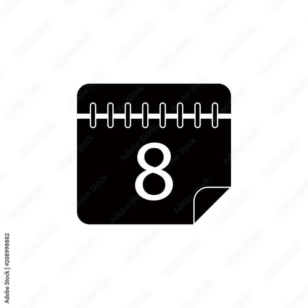Poster the calendar icon. element of education icon for mobile concept and web apps. detailed the calendar 