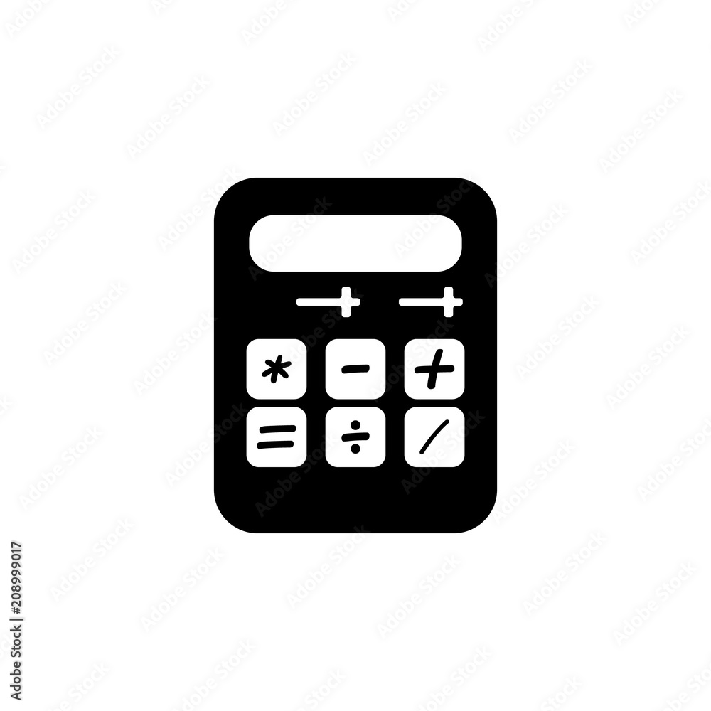 Poster calculator icon. element of education icon for mobile concept and web apps. detailed calculator icon