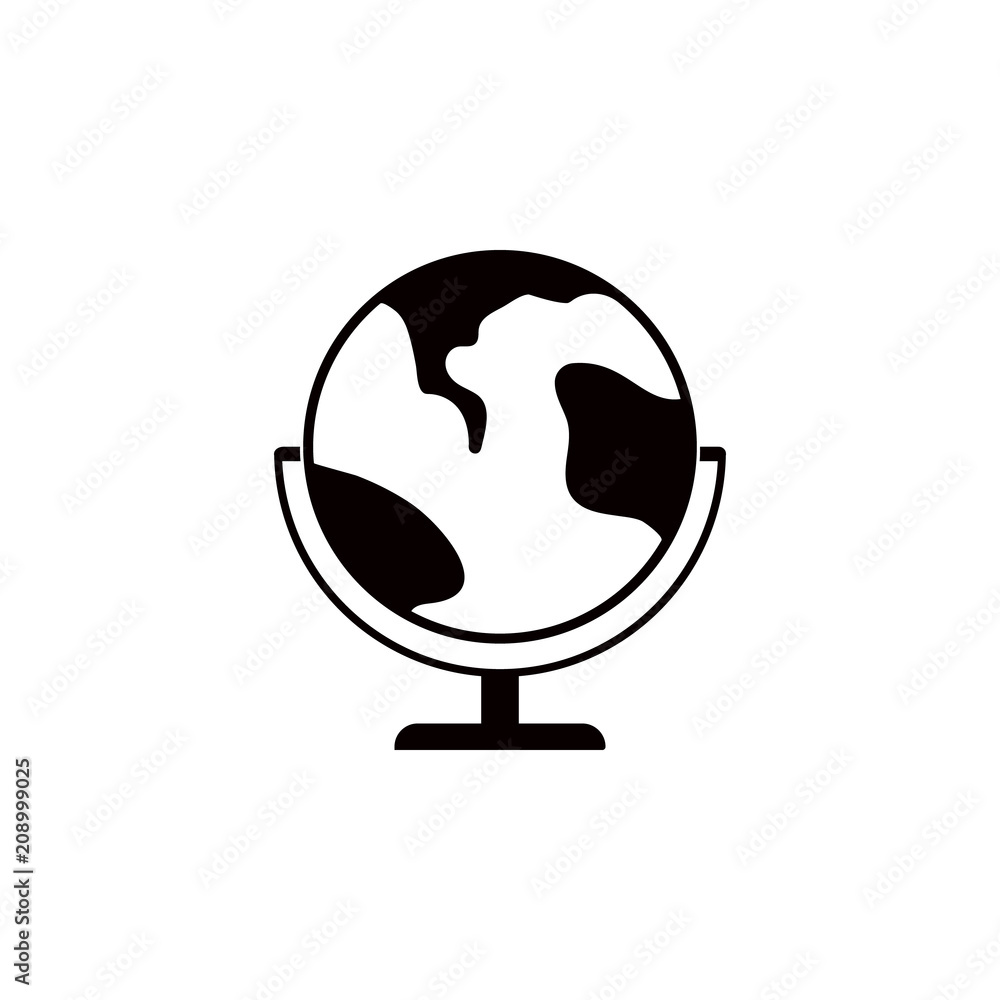 Poster globe icon. element of education icon for mobile concept and web apps. detailed globe icon can be us
