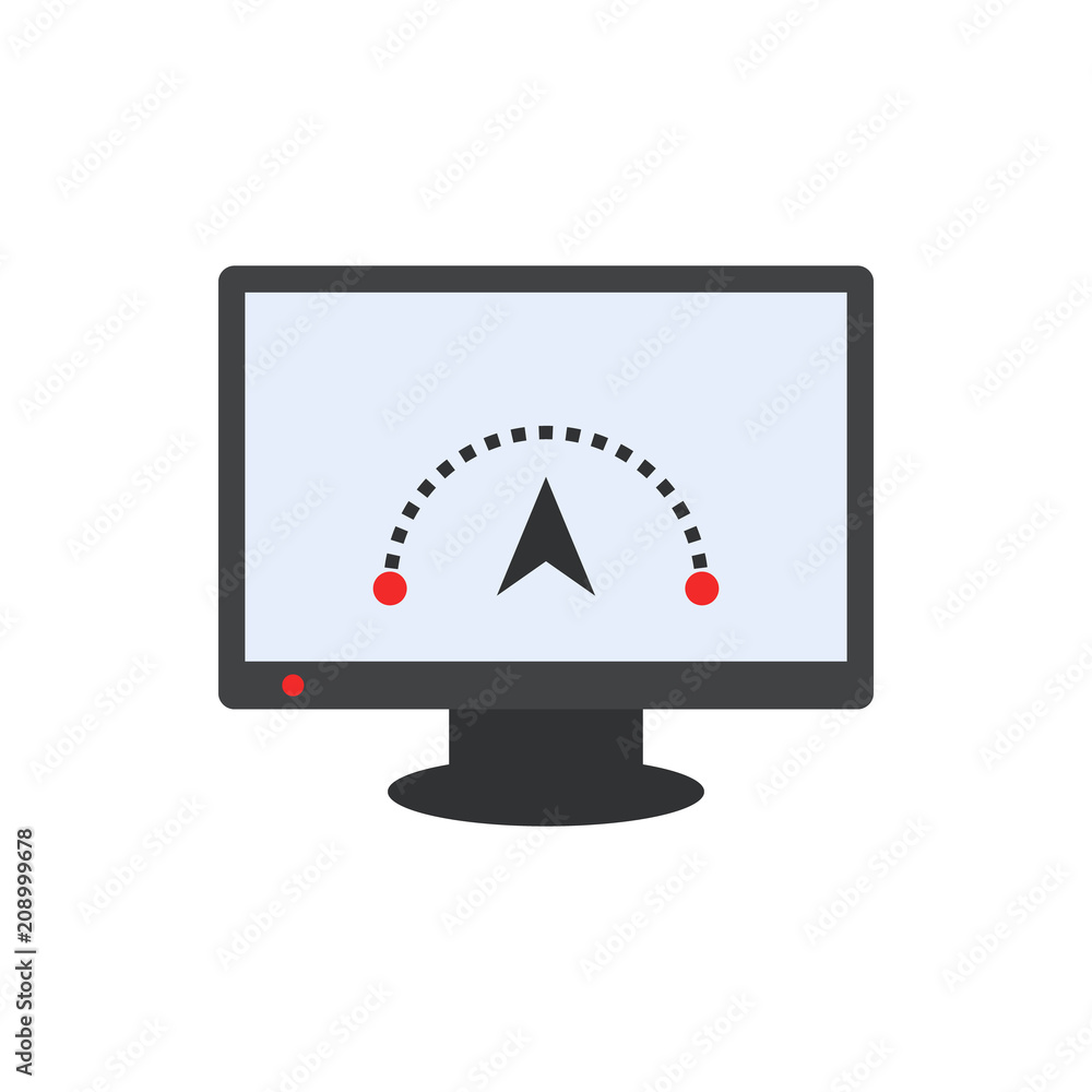 Aufkleber internet speed flat icon. element of programming colored icon for mobile concept and web apps. detai