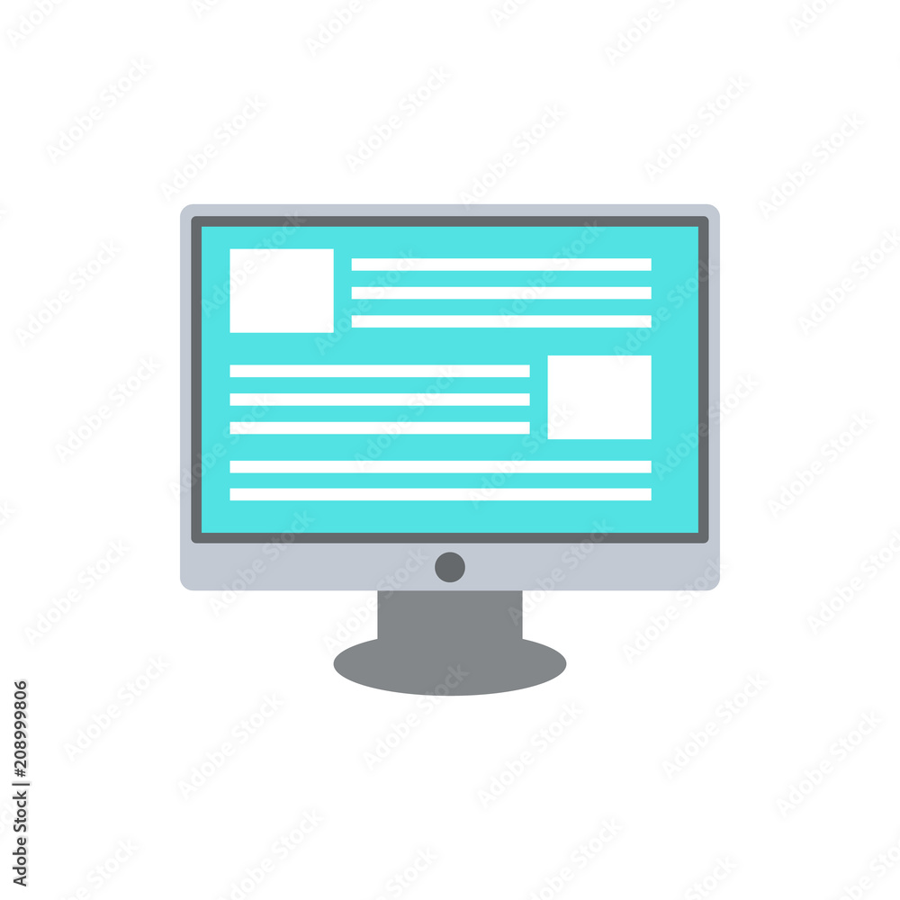 Poster digital news flat icon. element of programming colored icon for mobile concept and web apps. detaile