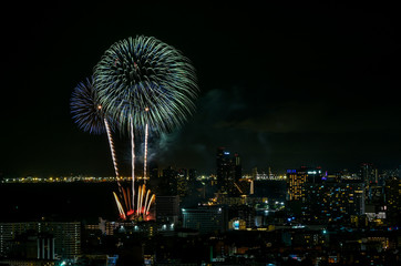 International Fireworks Festival 2018 at Pattaya, Thailand