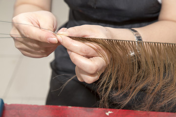 Manufacturing of wigs and mustaches
