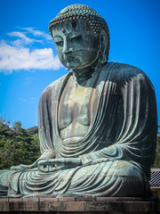 Great Buddha of Kamakura on a Spring Day