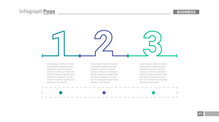 Infograph Number Components Used for Businesses