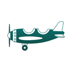 Vintage airplane cartoon vector illustration graphic design