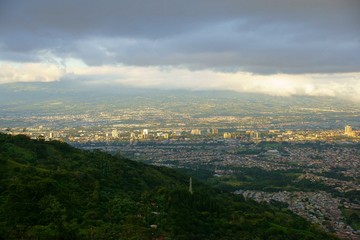 Obraz premium San Jose view on the sunrise from the hill