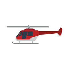 Helicopter aircraft isolated vector illustration graphic design