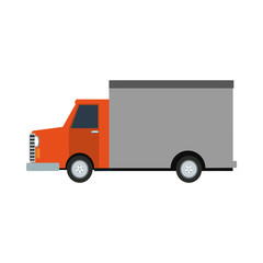 Cargo truck vehicle vector illustration graphic design