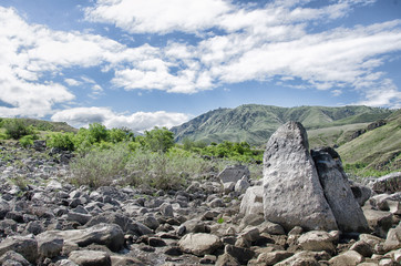 Butterfly rock by the Snake River. The river exposed the base of this rock formation next to the waters edge and dozens of butterflies swarmed the moister below. The rocks almost look like butterfly w