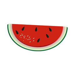 Watermelon sliced fruit vector illustration graphic design