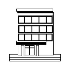 Edifice building isolated vector illustration graphic design