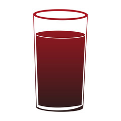 Juice in glass cup vector illustration graphic design