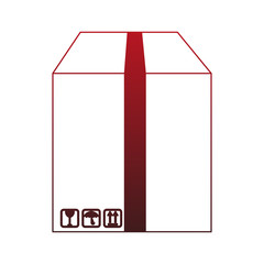Cardboard box isolated vector illustration graphic design