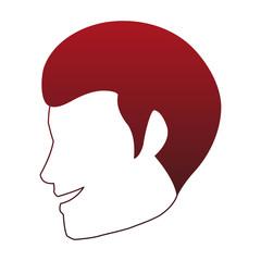 Young man faceless cartoon vector illustration graphic design