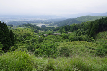 Fototapeta na wymiar 肥薩線から見る日本三大車窓