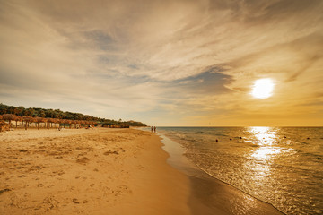 Atardecer en la playa