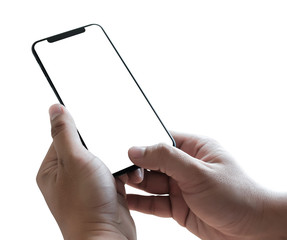 new phone Technology smartphone with blank screen and modern frame less design