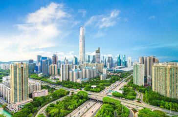 Fototapeta na wymiar Shenzhen skyline