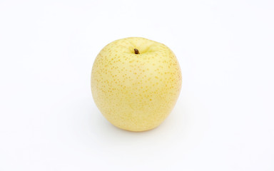 Chinese pear isolated on white background.
