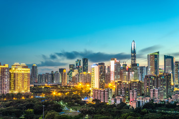 Fototapeta premium Sceneria miasta Shenzhen