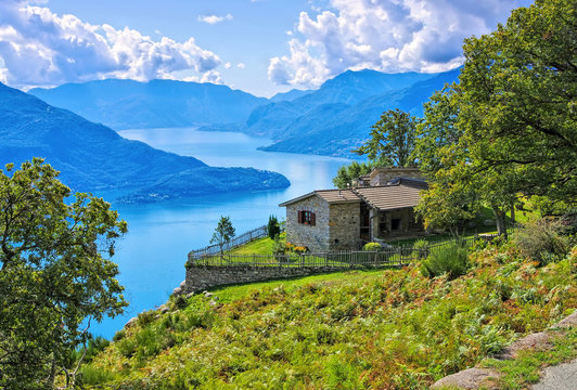 Comer See kleines Haus am See - Lake Como, small house on Italian Lakes