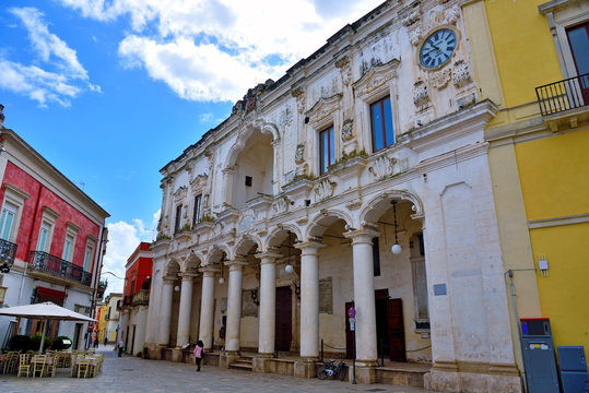 ancient city palace antonio salandra square nard&ograve; italy