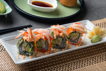 lobster salad roll sushi