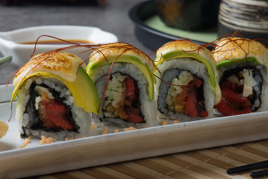 Octopus Roll With Avocado