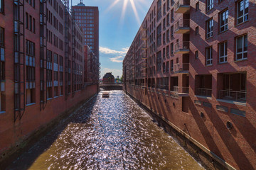 Speicherstadt im Sonnenlicht