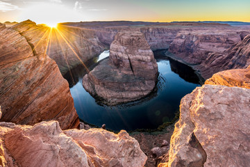 Horseshoe Bend at Sunset Arizona