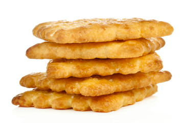 Biscuit isolated on a white background.