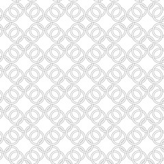 Gray geometric seamless pattern on white background
