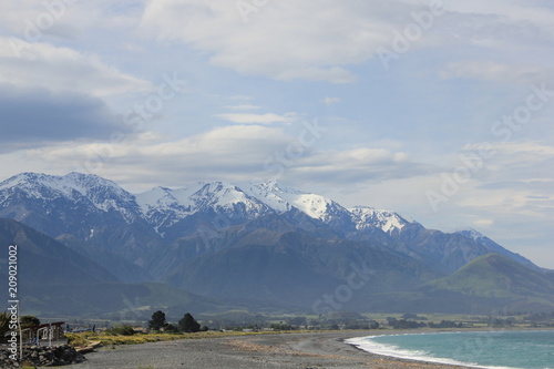 Kaikoura Mountains New Zealand Stock Photo And Royalty