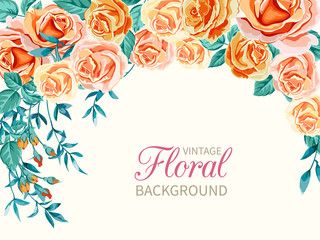 vintage floral background