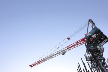 Fototapeta na wymiar tower crane