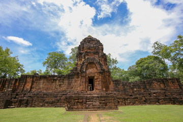 Fototapeta na wymiar Muang Sing Historical Park, Kanchanaburi, Thailand. Monastery - Muang Sing Historical Park